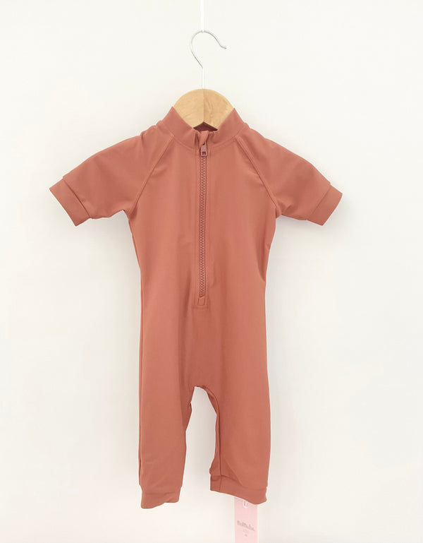 Baby Sun Suit - Rust